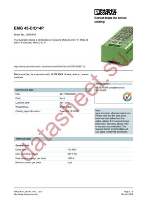 2950116 datasheet  